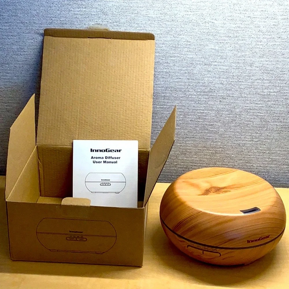 InnoGear Diffusers for Essential Oils, 200ml Wood Grain Essential Oil Diffuser